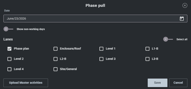 C1 - Phase Pull Dialog
