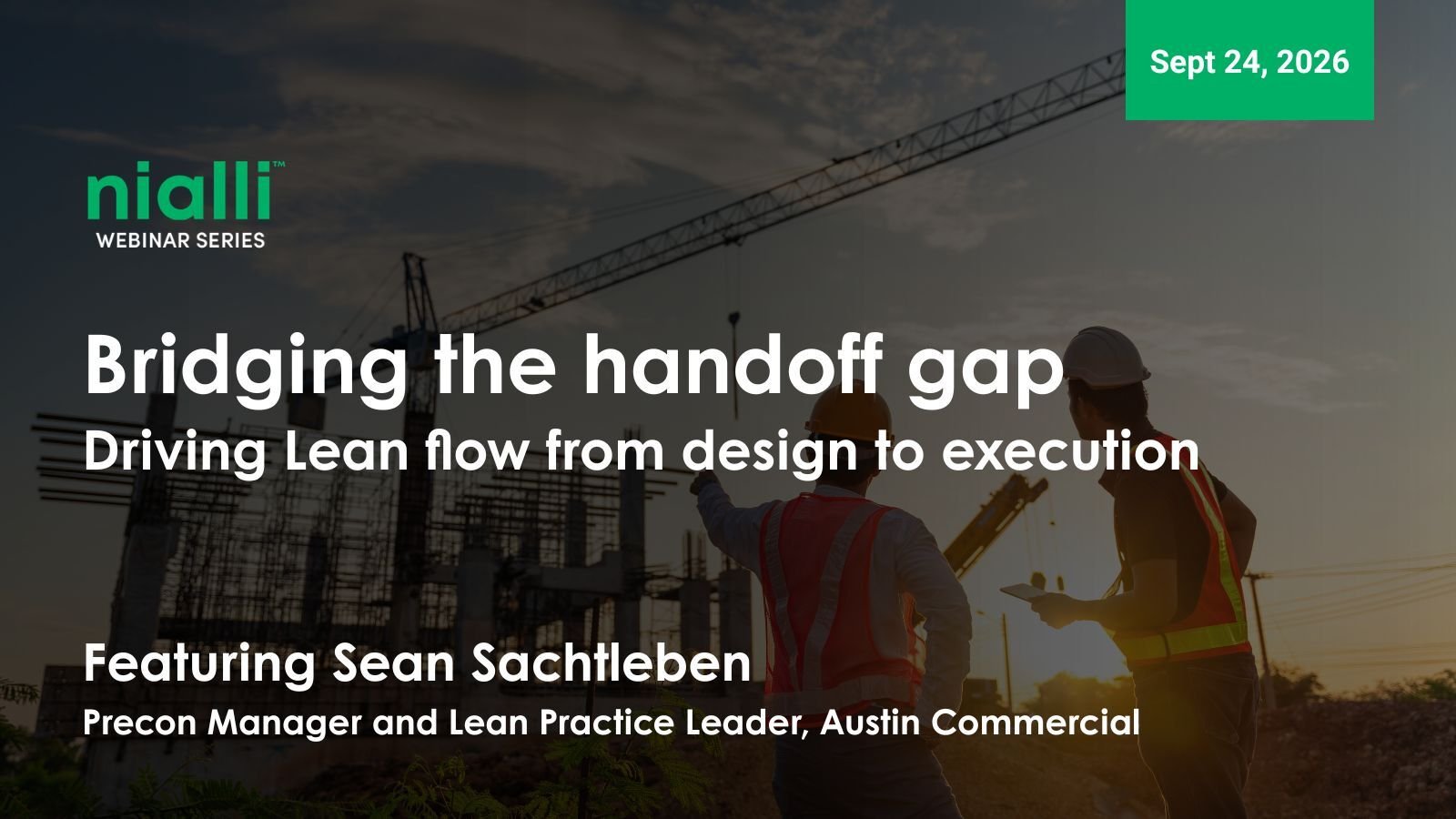 Bridging the handoff gap - Nialli webinar series