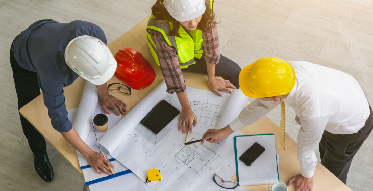 Last Planner System - construction team collaborating