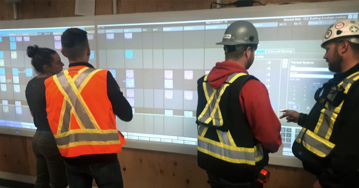 Lean practitioners work together using Nialli Visual Planner