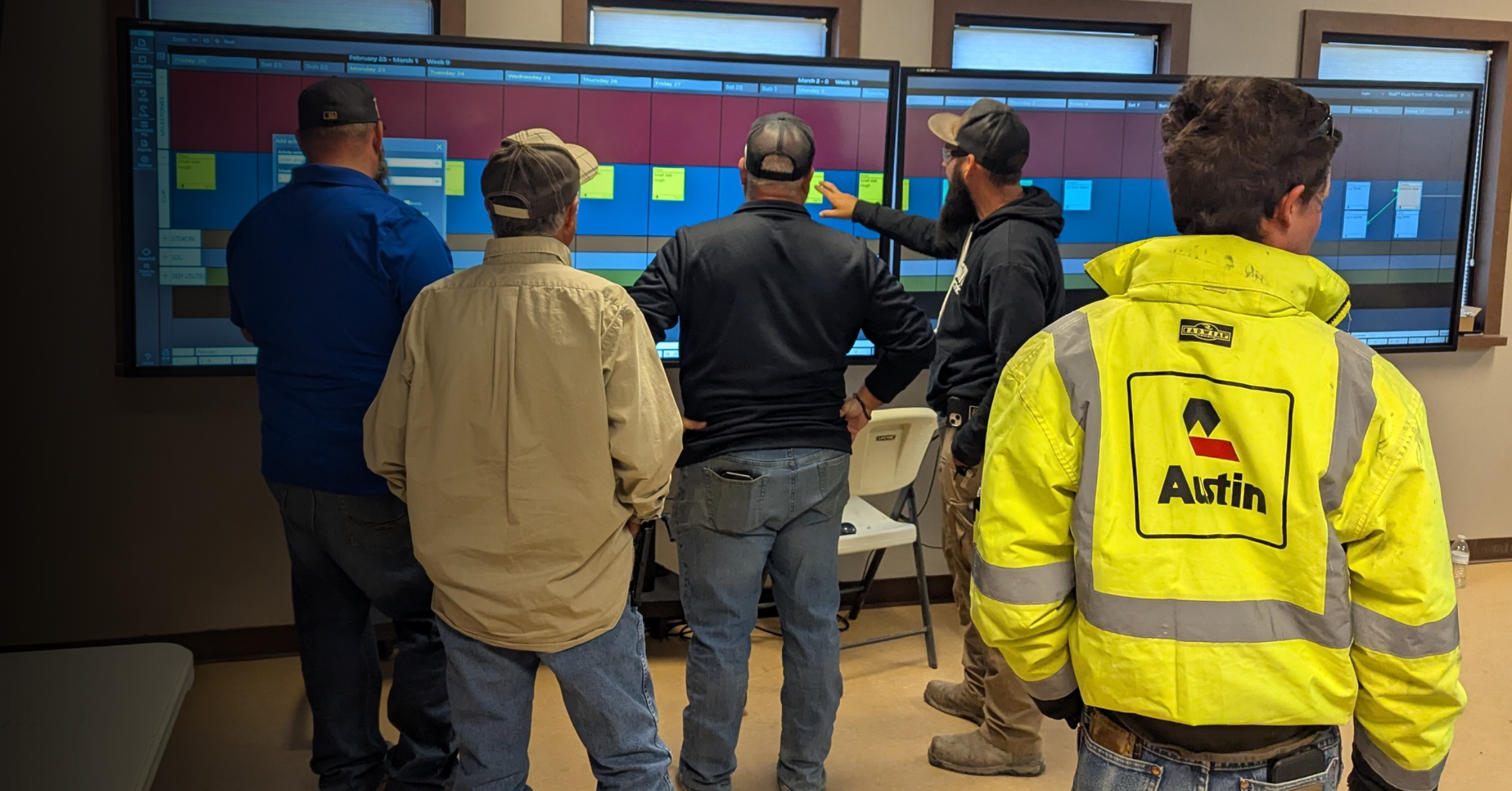 Austin team collaborates at the wall