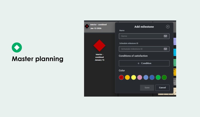 Master planning - Nialli Visual Planner - LPS stages