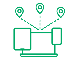 Collaboration from anywhere icon