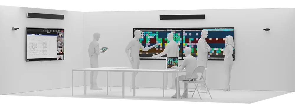 Dual 75" display