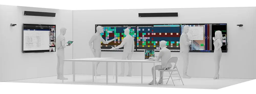 Triple 75" display